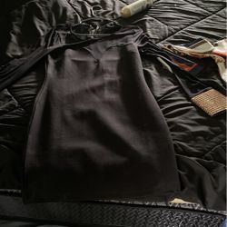 Black Elegant And Gold Dress 