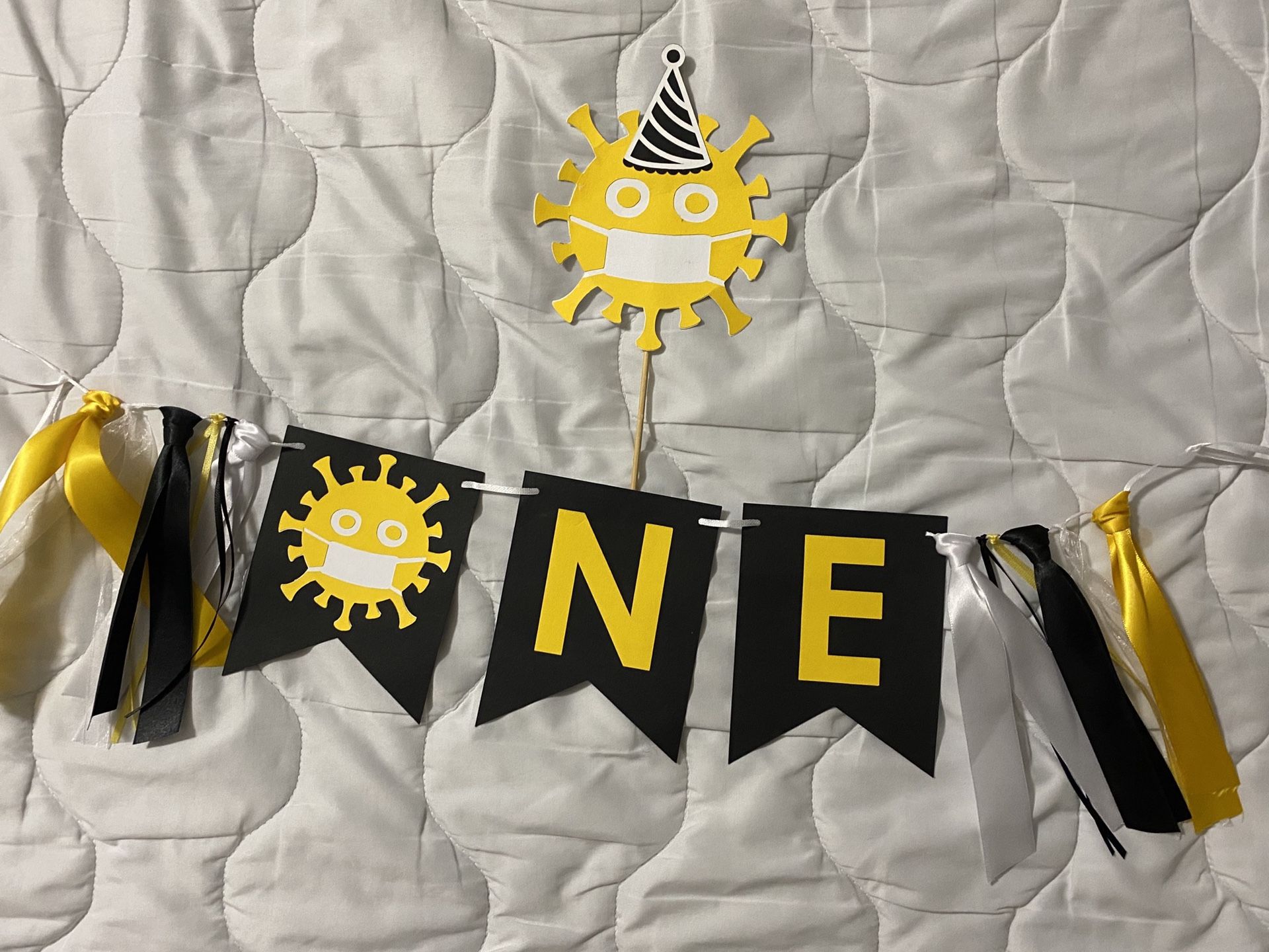 QuarONEtine Birthday Decor