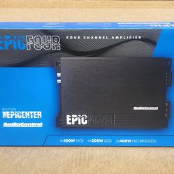 AudioControl EPICFOUR Power Amplifier 4-Channel Amp 800 Watts Epic Series 🚨 Payment Options Available 🚨 No Credit Needed 🚨 