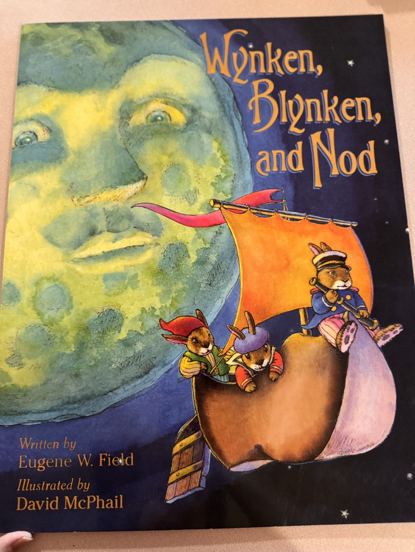 Large Kids Book “ Wynken, Blynken, And Nod”