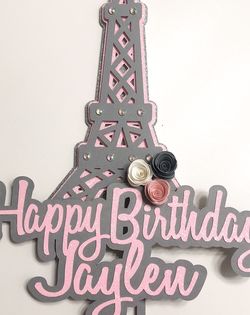 Paris Cake Topper