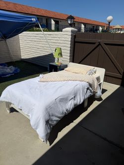 Bed set frame mattress night stand