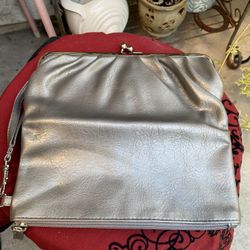 Bronze-colored Wristlet