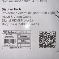 ProBeam Laser Projector BU53PST