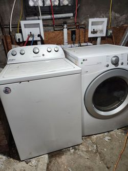 Washing machine in good working condition selling both for 425