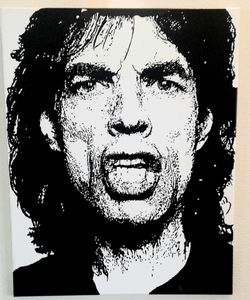 Mick Jagger painting