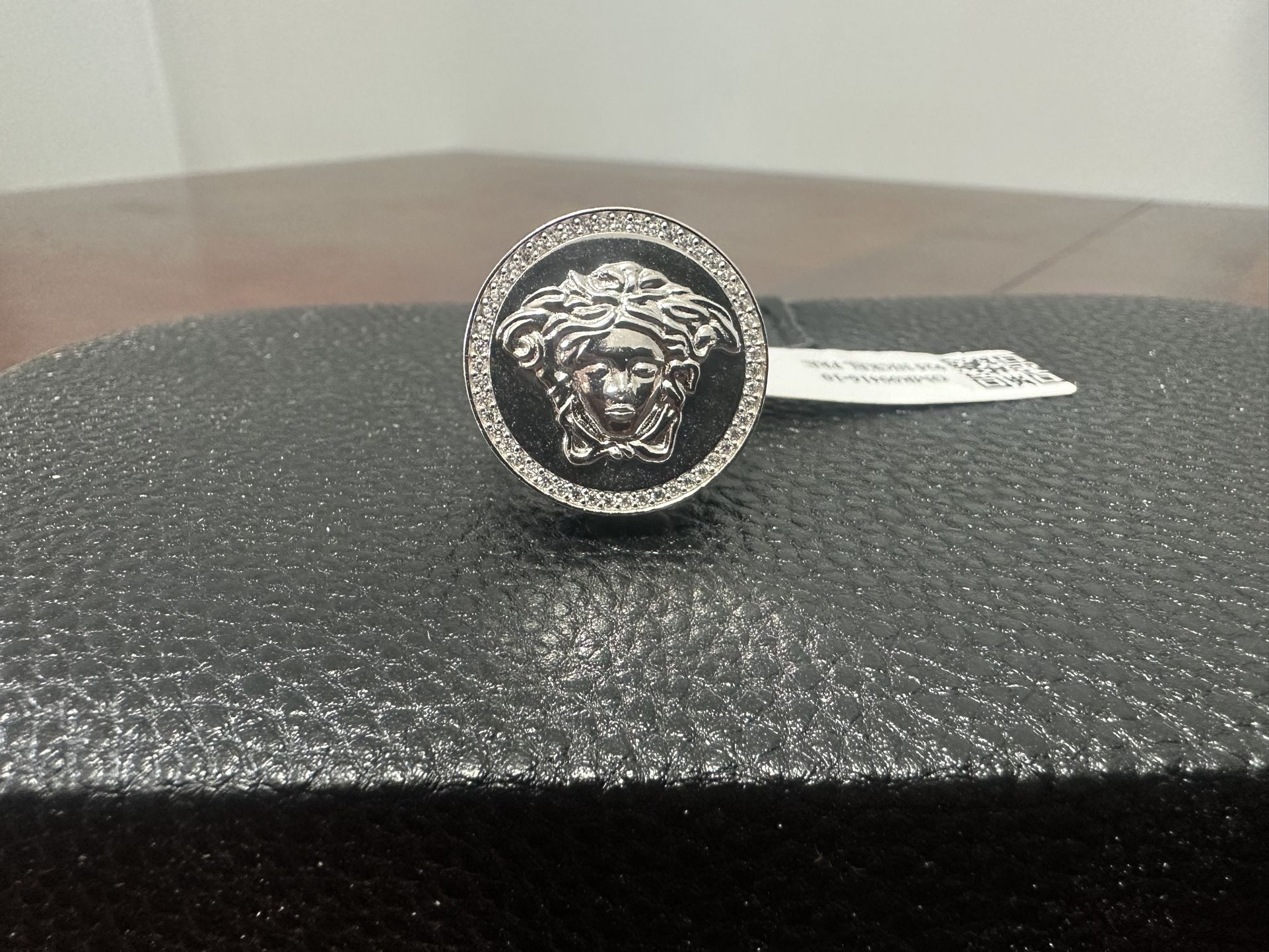 925 Silver Men's Round Medussa Ring