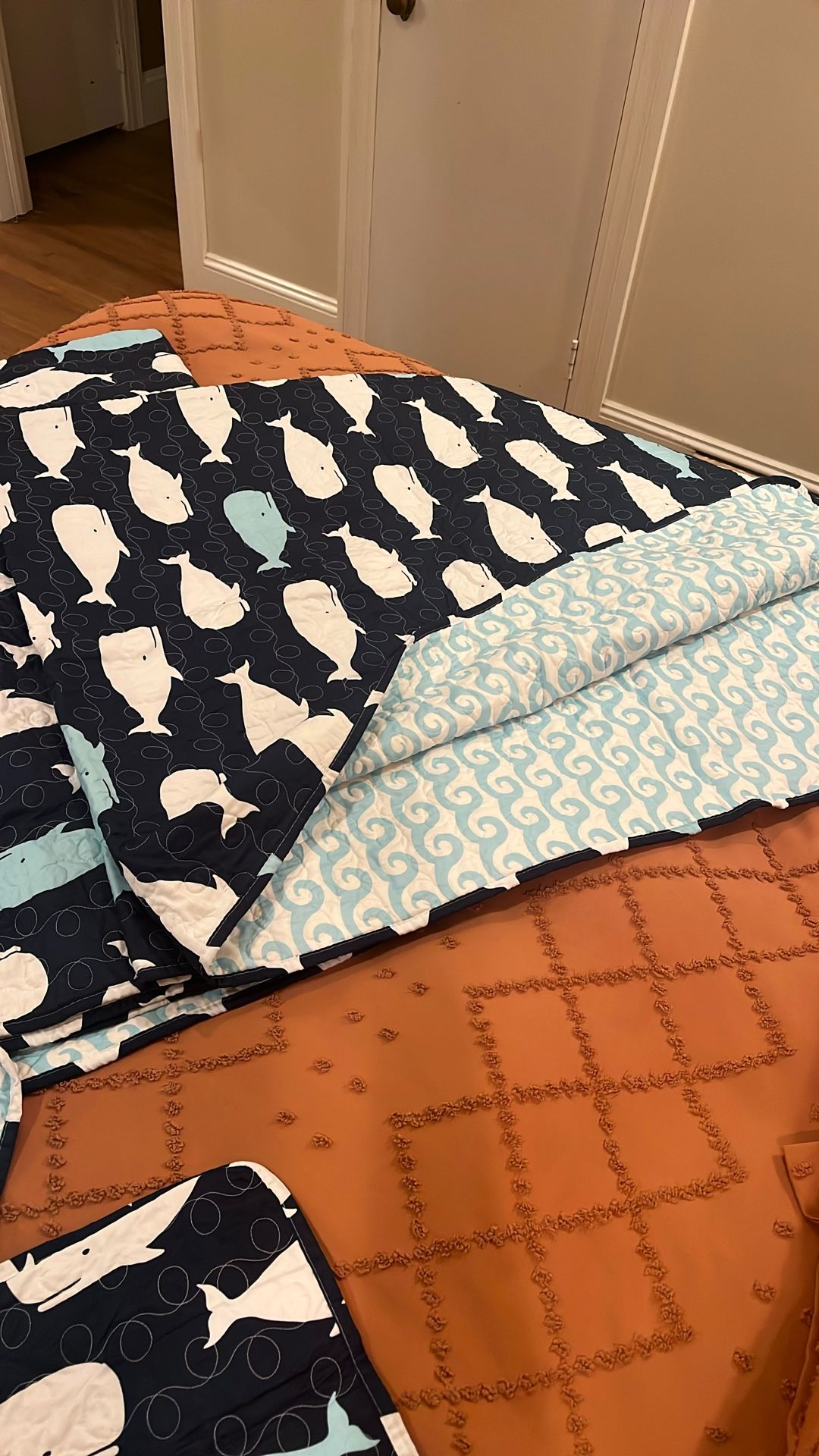 Kids Whale Comforters -2 Qty Size Twin