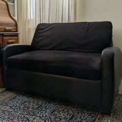 Black Pullout Loveseat