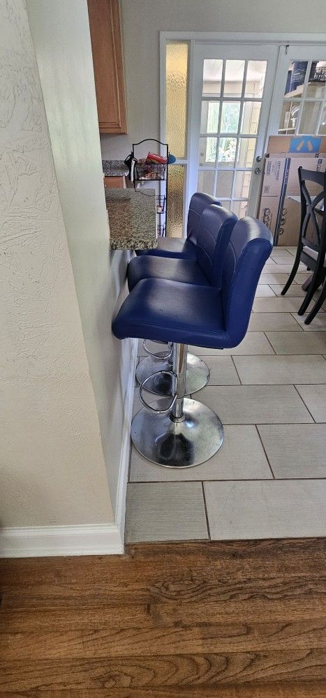 Blue Bar Stools
