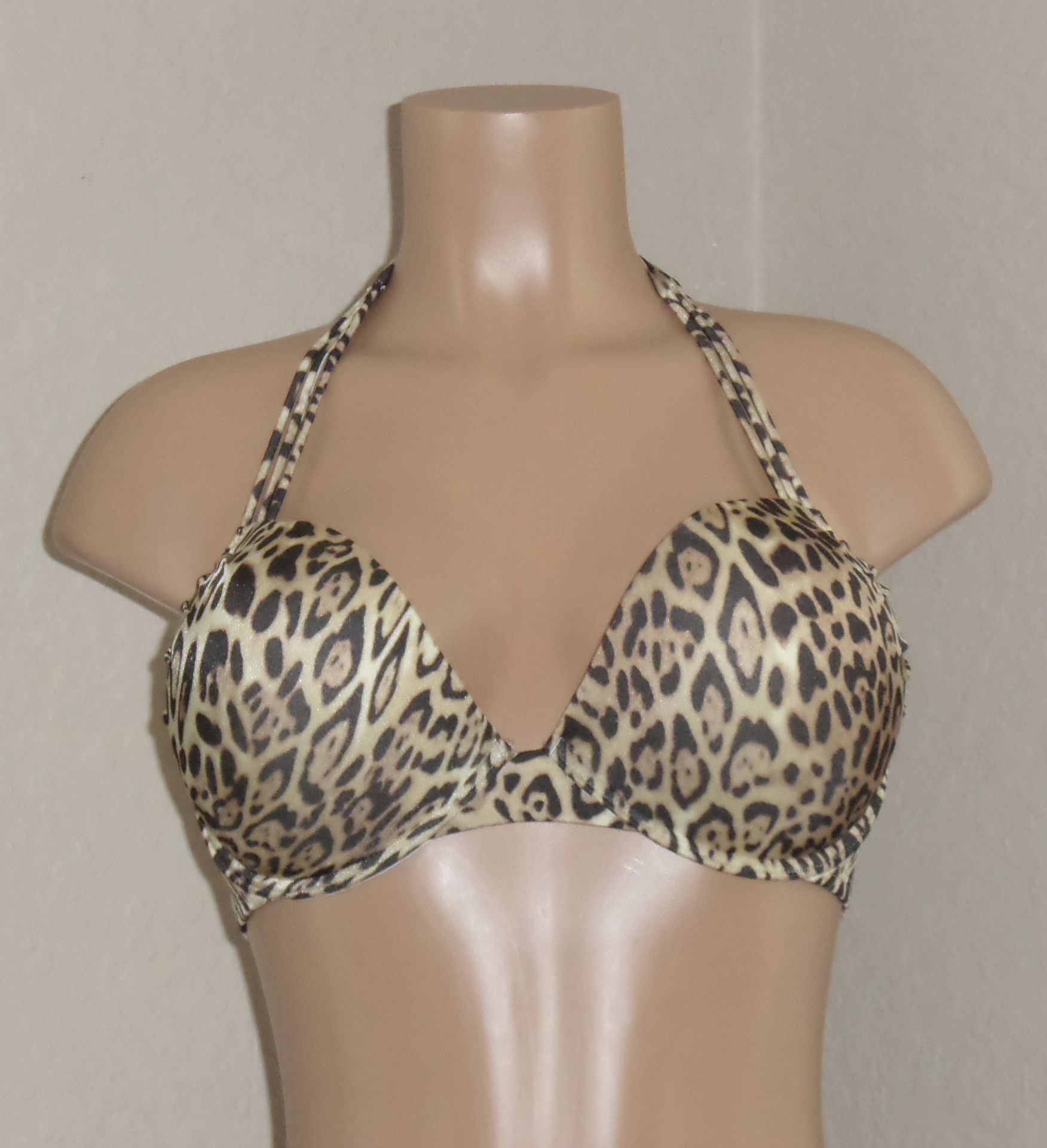 NEW ANIMAL PRINT VICTORIA SECRET PADDED BIKINI TOP