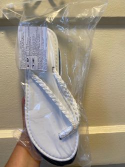 White Thong Sandals