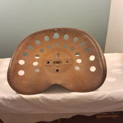 OLD (ANIQUE VS. VINTAGE) Pressed Steel/Metal Tractor Seat