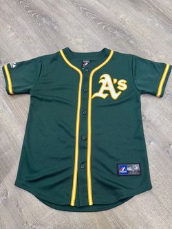 Oakland Athletics Yoenis Cespedes #52 Majestic MLB Jersey Youth Medium 10-12 A's