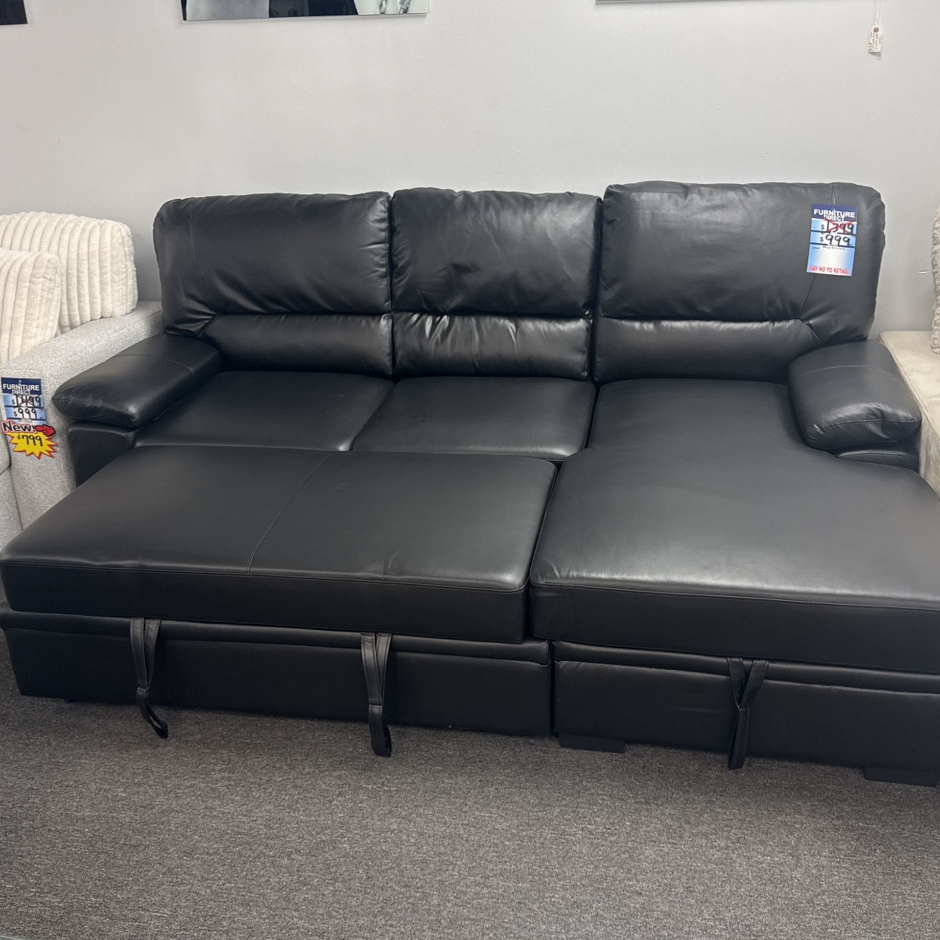 🛑Amazing Deal🛑Gorgeous Pull Out Sleeper Sectionals With Storage Chaise $799