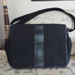 Coach Signature Hudson Commuter Laptop Messanger Bag