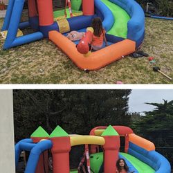 Inflatable Bouncy Castle with Stakes and Blower