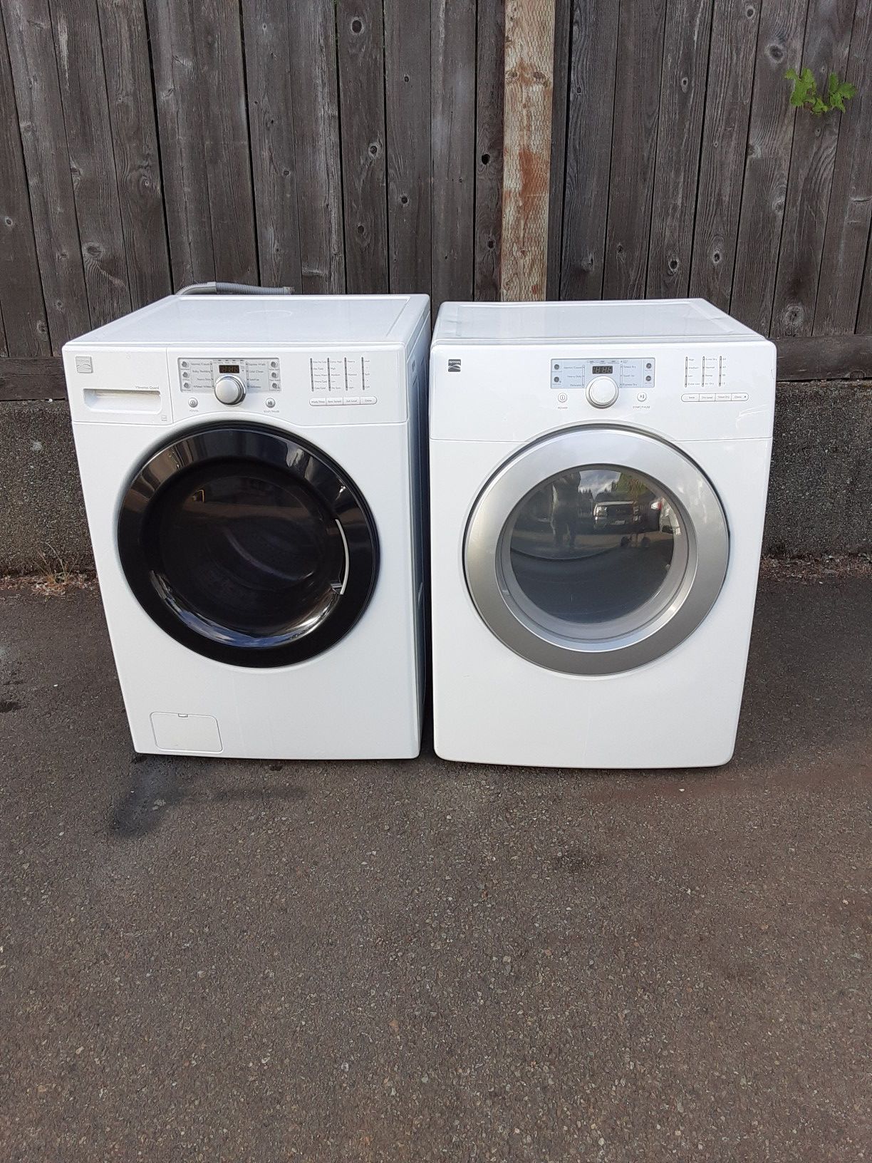 KENMORE WASHER AN DRYER SET