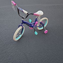 Kids 16" Huffy Glitter Bike w/ Training Wheels