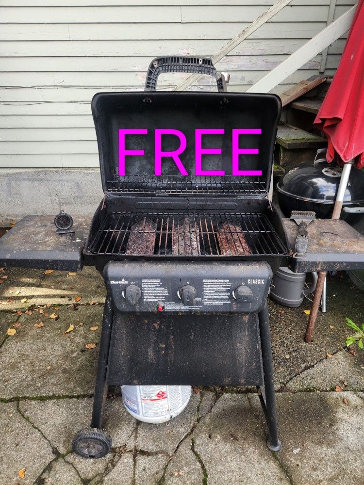 Free 3 Burner Gas Grill