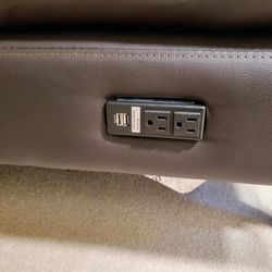 Leather Sleeper Couch 