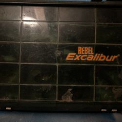 vintage Rebel Excalibur tackle box.  