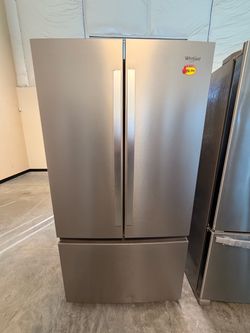 A whirlpool 31CU feet with 12 month manufacturing warranty