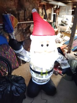 Gemmy Airblown Camouflage Santa Inflatable
