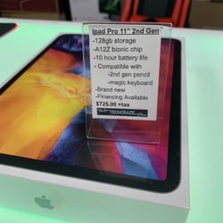 iPad Pro 11” 2nd Gen 128GB 