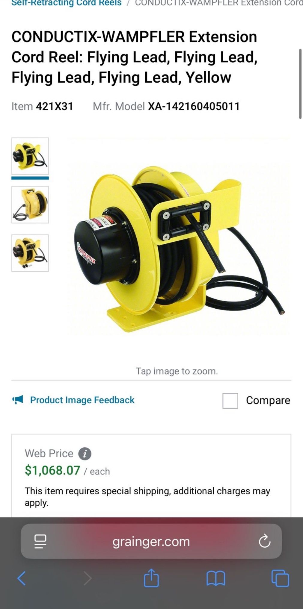 Extension Cord Reel Industrial