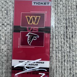 Bijan Robinson Autograph Acrylic Commemorative Ticket Falcons Metabilia Coa