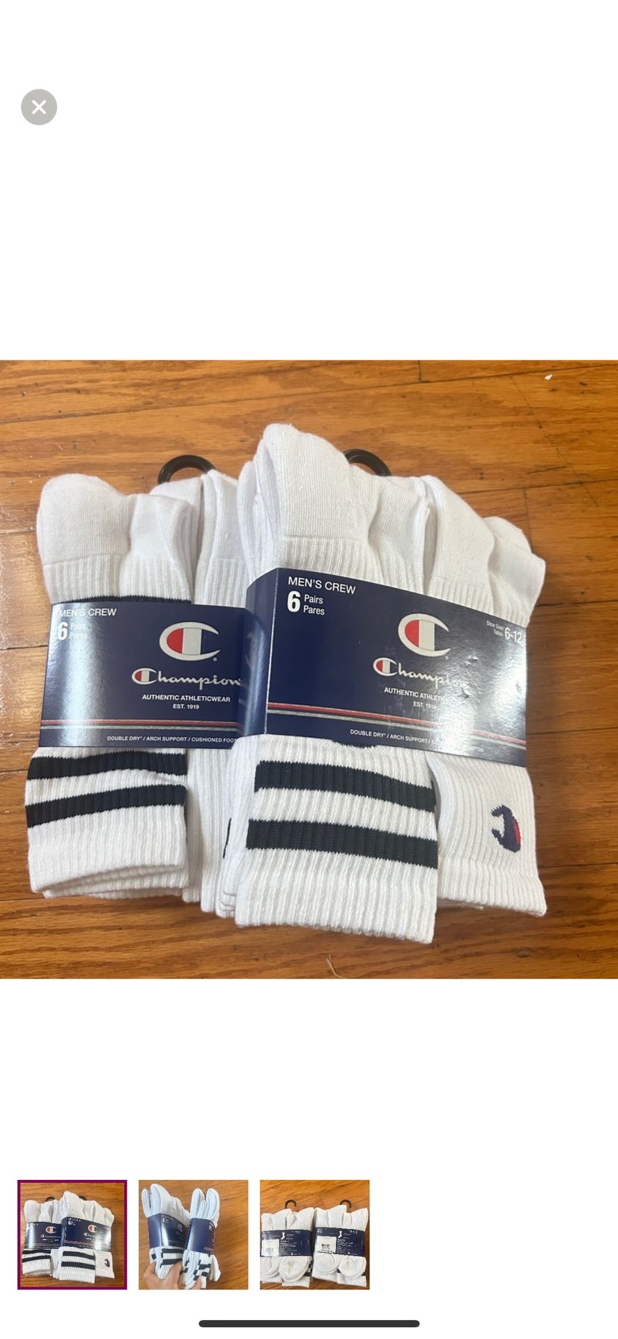 NWT Champion men’s crew socks 12 pairs