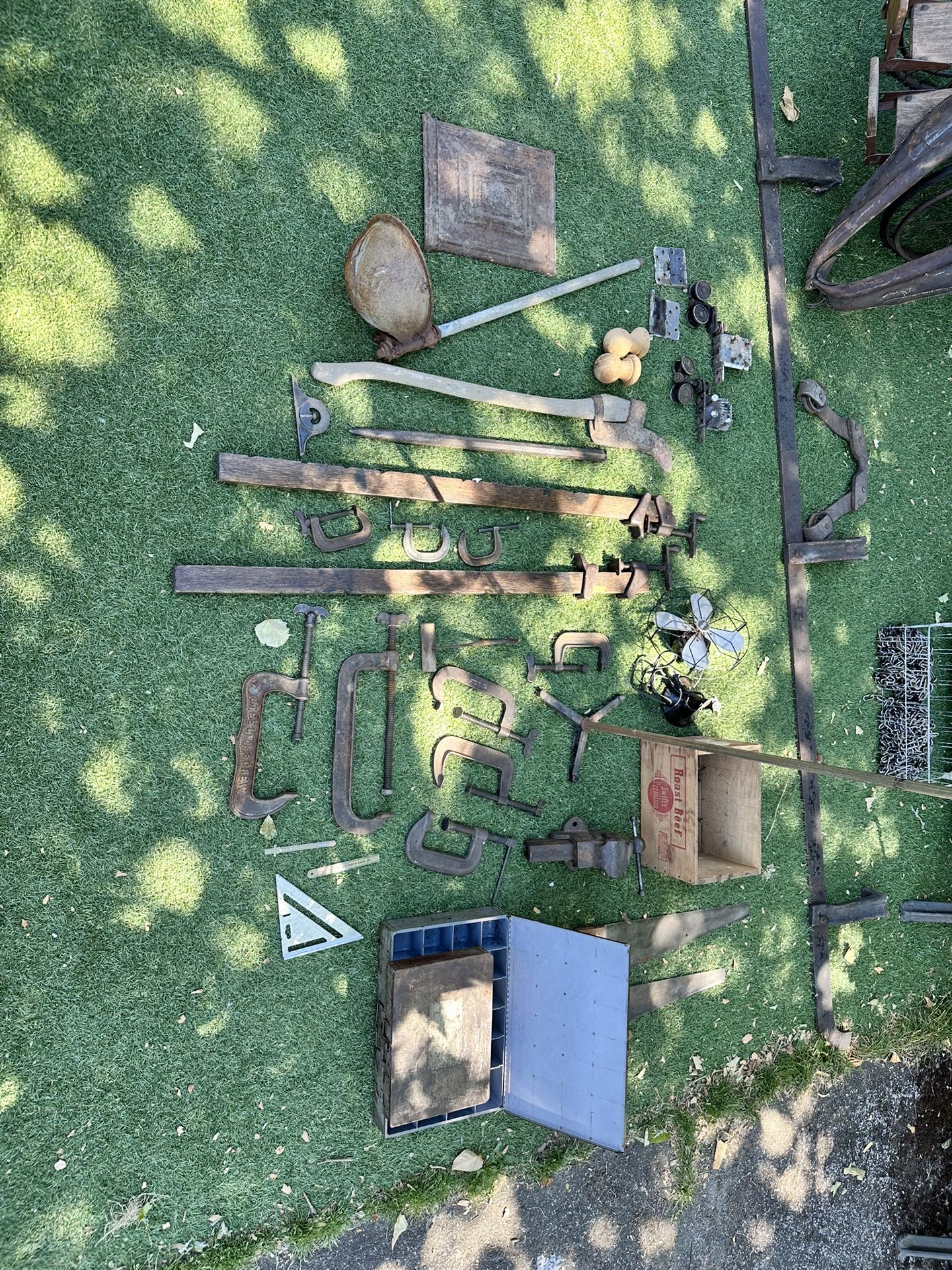 Bulk Antique Tools And Fixtures 