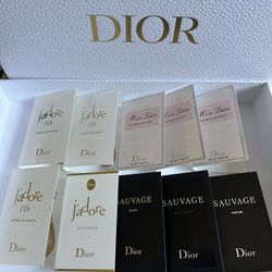 dior perfume samples lot, 10 Pieces. All New