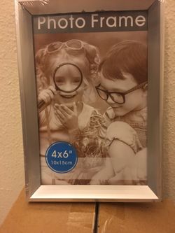 4x6 silver picture frame