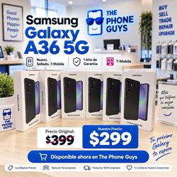 Samsung Galaxy A36 5G Nuevo Sellado – T-Mobile – Solo $299 en The Phone Guys