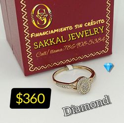 10K Diamond Ring. Finance Without Credit For $79