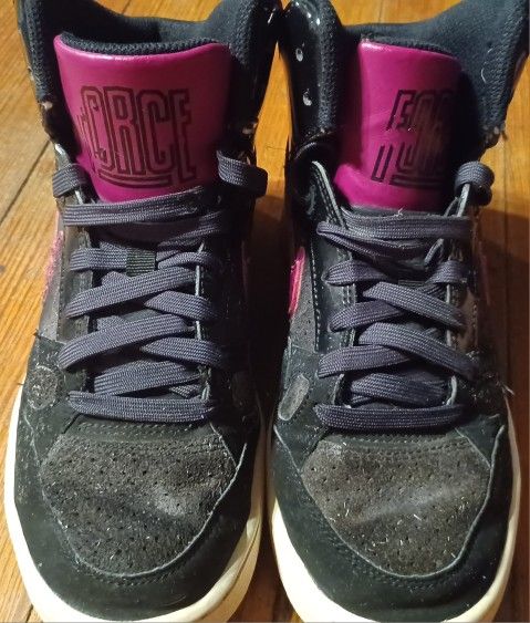 Nike Son Of Force Size 6 Purple Black Mid Athletic Shoes