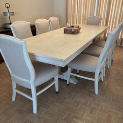 Large Dining Table & 8 Chairs