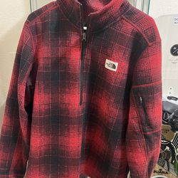 Red Flannel North Face Jacket 