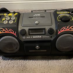 JVC RV-DP100 CD/Cassette Boom Box 