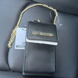 Love Moschino phone Wallet With Shoulder Strap 