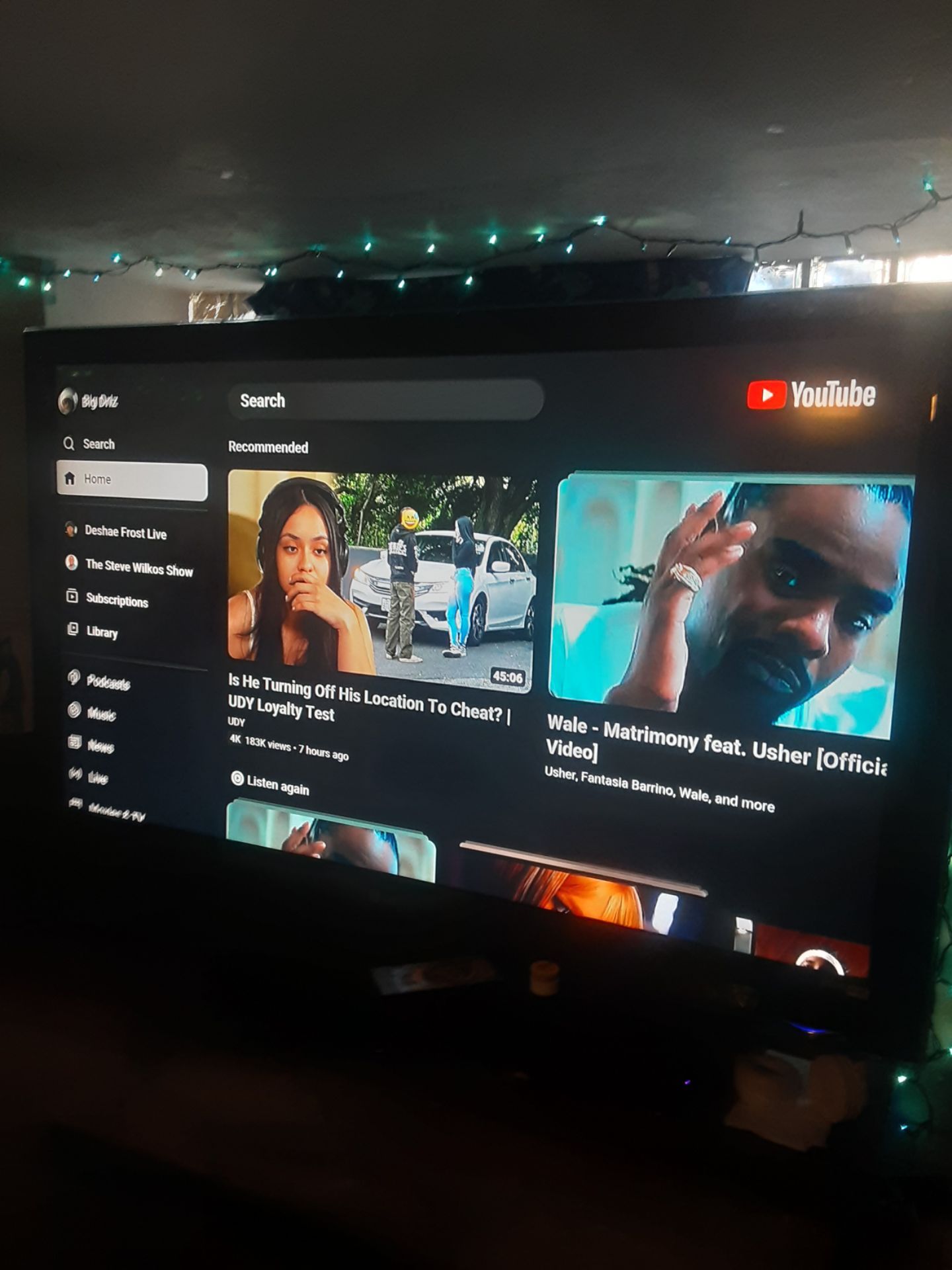 55 inch LG TV and free monitor screen