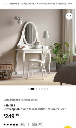 ILEA Dressing table with mirror and chair