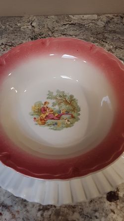 Beautiful vintage bowl of Mother & Child