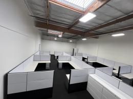 Black & White 6x6x54 Herman Miller Ethospace Working Stations