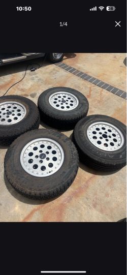 Original rims for 91 jeep cherokee (comes with fairly new tires)