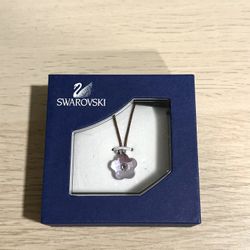 [New] Swarovski Purple Flower Pendant Necklace