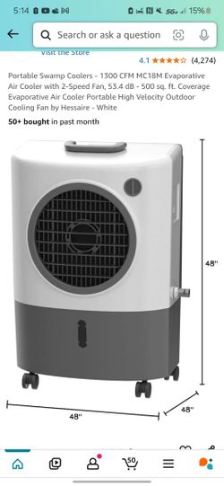 Hessair Swamp Cooler Air Conditioner/fan. 🧊❄️🌬