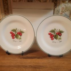 Two Cherry Plates